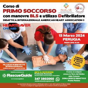 Corso in Primo Soccorso con manovre BLS e utilizzo Defibrillatore 